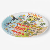 Sunny California Pappteller (Schrägansicht)