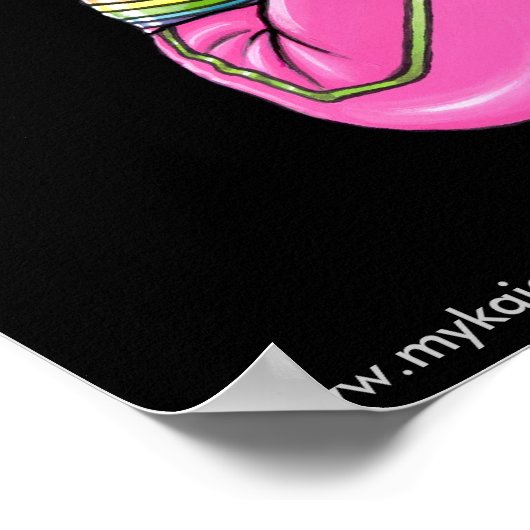 "Sunny" Candid Butterfly Rainbow Feed Posters Poster (Ecke)