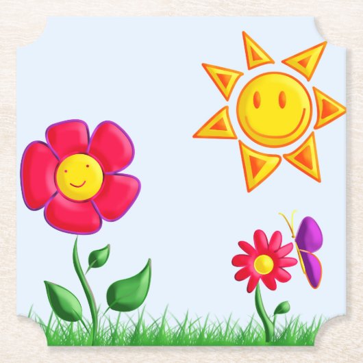 SUnny Canvas Print Untersetzer (Vorderseite)