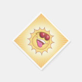 Sunny Cartoon Paper Napkin Serviette (Ecke)