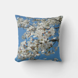 Sunny Cherry Blossoms Frühlingspilz Kissen