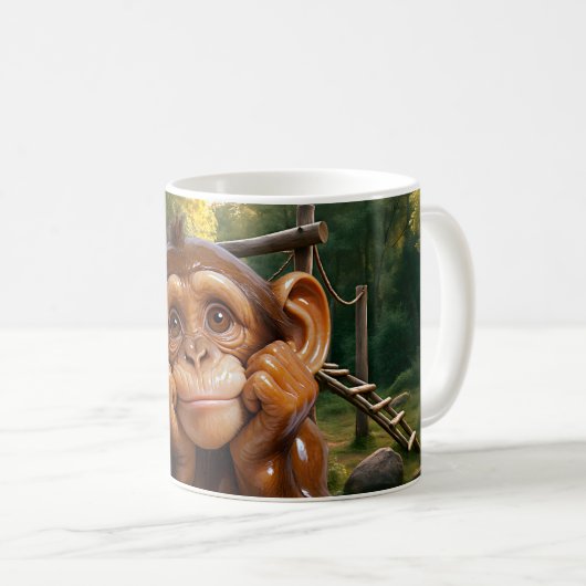 Sunny Chimp Kaffeetasse (VorderseiteRechts)