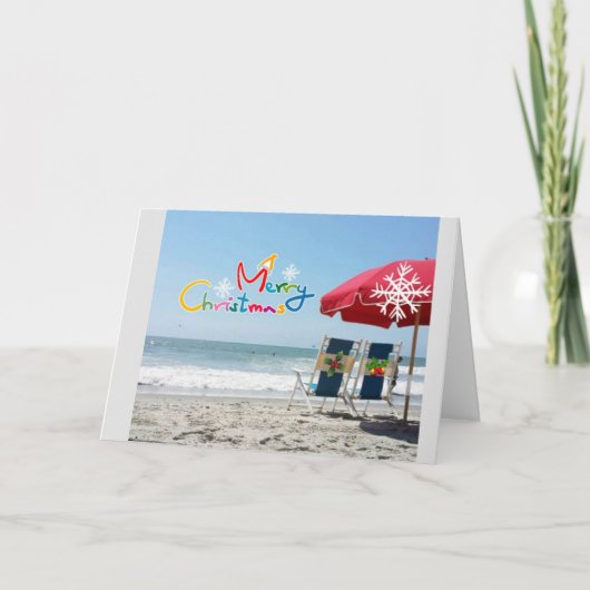 ***SUNNY CHRISTMAS WISHES*** FEIERTAGSKARTE (Vorderseite)