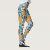 Sunny Citrus Orange Grove Muster Leggings (Rechts)
