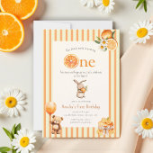 Sunny Citrus Slice Birthday Party Invite Einladung