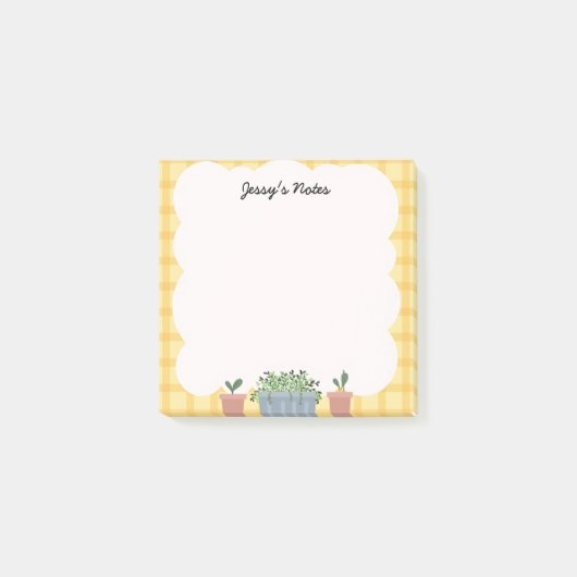 Sunny Cloud Garden - Botanical Greenhouse Post-it Klebezettel (Vorderseite)