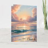 Sunny Coast Birthday Wishes Karte (Rückseite)