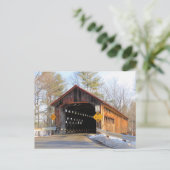 Sunny Coombs Covered Bridge Postkarte (Stehend Vorderseite)