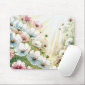 Sunny Cosmos Garden Mousepad (Mit Mouse)