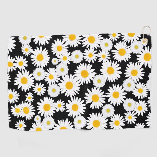 Sunny Daisies Golfhandtuch (Horizontal)