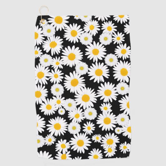 Sunny Daisies Golfhandtuch (Vorderseite)
