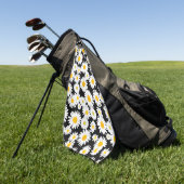 Sunny Daisies Golfhandtuch (Gras)