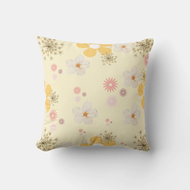Sunny Daisies Pillow Kissen (Vorderseite)