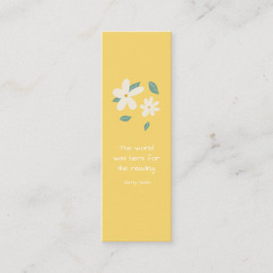 Sunny Daisy Customizable Mini Lesezeichen Telefonnummerkarte
