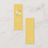 Sunny Daisy Customizable Mini Lesezeichen Telefonnummerkarte (Vorne/Hinten)
