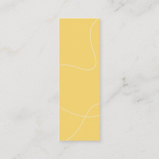 Sunny Daisy Customizable Mini Lesezeichen Telefonnummerkarte (Rückseite)