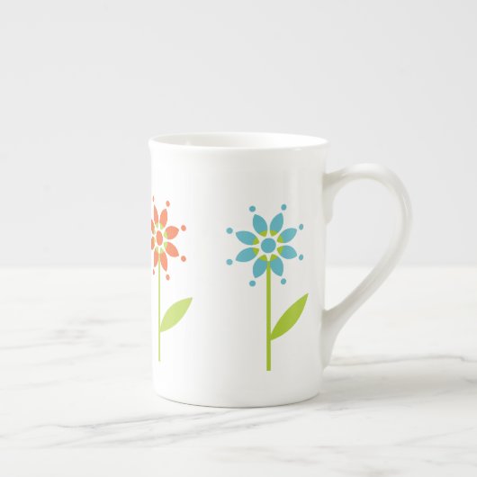 Sunny Daisy Garden Modern Porzellantasse (Rechts)