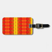 Sunny Daisy Ikat 2 Miami Gepäckanhänger (Vorderseite horizontal)