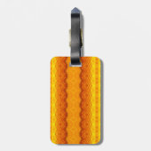 Sunny Daisy Ikat 3 Gepäckanhänger (Rückseite vertikal)