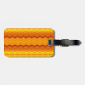 Sunny Daisy Ikat 3 Gepäckanhänger (Rückseite horizontal)