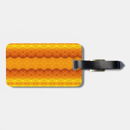 Sunny Daisy Ikat 3 Gepäckanhänger (Rückseite horizontal)