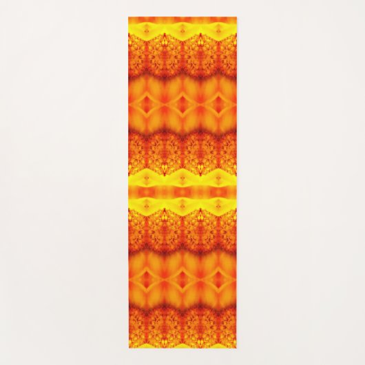 Sunny Daisy Ikat 3 Recoleta Yogamatte (Vorderseite)