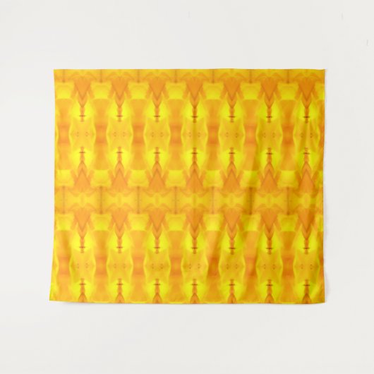 Sunny Daisy Ikat 4 Wandteppich (Vorderseite (Horizontal))