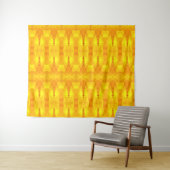 Sunny Daisy Ikat 4 Wandteppich (Beispiel (Horizontal))