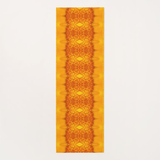 Sunny Daisy Ikat 5 Yogamatte (Rückseite)