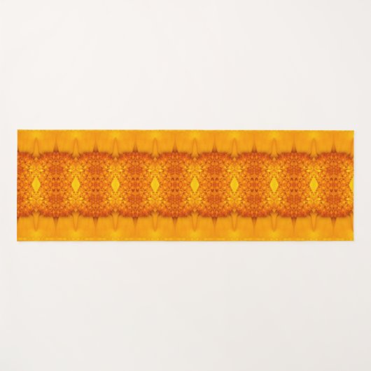 Sunny Daisy Ikat 5 Yogamatte (Vorderseite (Horizontal))