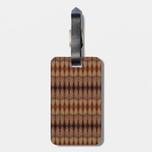 Sunny Daisy Ikat 6 Fog Gepäckanhänger (Rückseite vertikal)