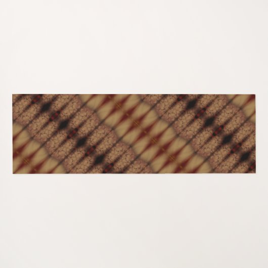 Sunny Daisy Ikat 6 Fog Yogamatte (Rückseite (Horizontal))