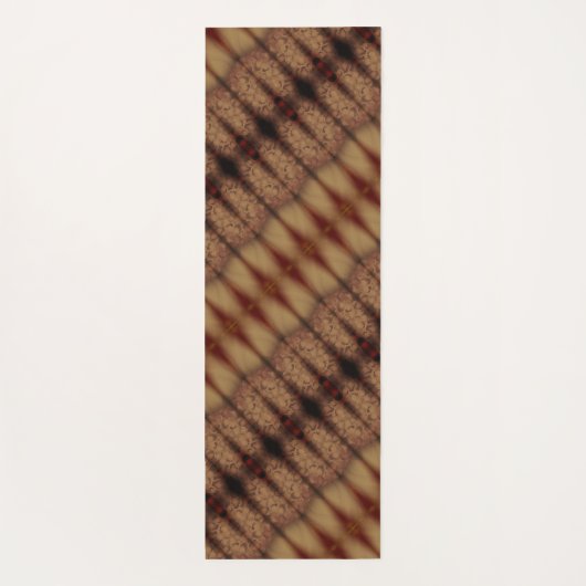 Sunny Daisy Ikat 6 Fog Yogamatte (Rückseite)