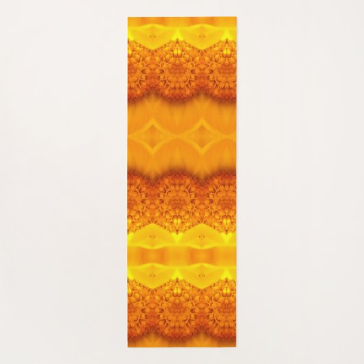 Sunny Daisy Ikat Pouf Yogamatte (Rückseite)