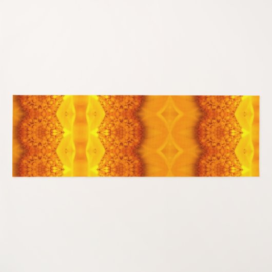 Sunny Daisy Ikat Pouf Yogamatte (Vorderseite (Horizontal))