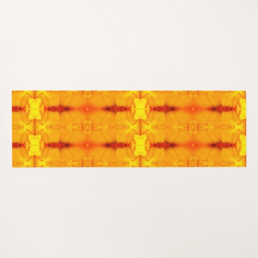Sunny Daisy Ikat Recoleta Yogamatte (Rückseite (Horizontal))