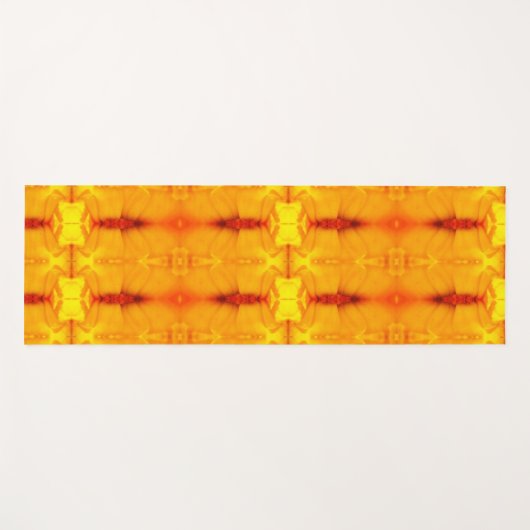 Sunny Daisy Ikat Recoleta Yogamatte (Vorderseite (Horizontal))