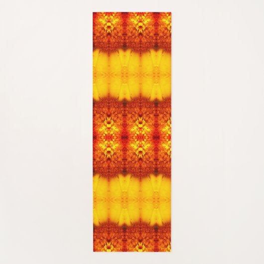 Sunny Daisy Ikat Too 3 Recoleta Yogamatte (Vorderseite)