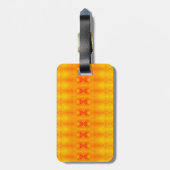 Sunny Daisy Ikat Too 9 Miami Gepäckanhänger (Rückseite vertikal)