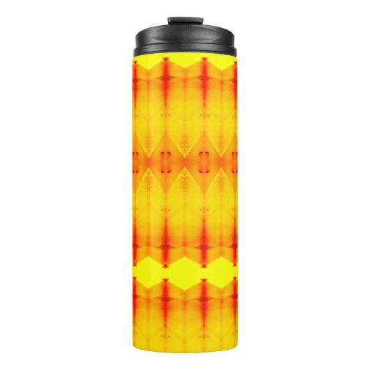 Sunny Daisy Ikat Too Zen Recoleta Thermosbecher (Vorderseite)