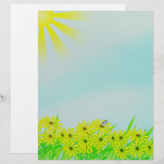 Sunny Day Scrapbook Seiten Stationär (Vorne/Hinten)