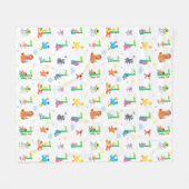 Sunny Day Sesame Street Pattern Fleecedecke (Vorderseite (Horizontal))