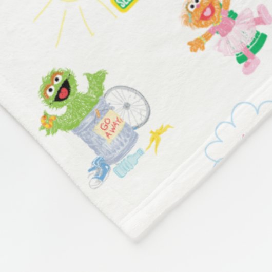 Sunny Day Sesame Street Pattern Fleecedecke (Ecke)