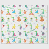 Sunny Day Sesame Street Pattern Geschenkpapier (Flach)