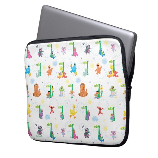 Sunny Day Sesame Street Pattern Laptopschutzhülle (Vorderseite Links)