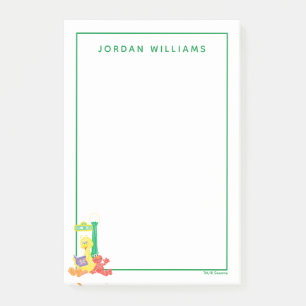 Sunny Day Sesame Street Pattern Post-it Klebezettel