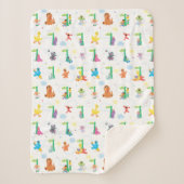 Sunny Day Sesame Street Pattern Sherpadecke (Vorderseite)