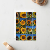 Sunny Day Sunflower Collage  Mitteilungskarte (Vorderseite/Rückseite Beispiel)