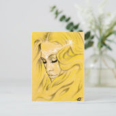 Sunny Days Mermaid Postcard Postkarte (Stehend Vorderseite)