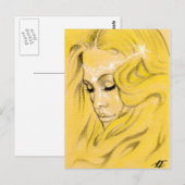 Sunny Days Mermaid Postcard Postkarte (Vorne/Hinten)